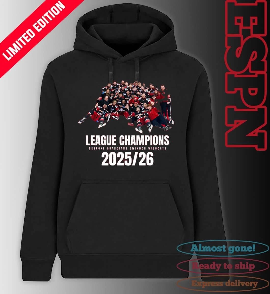 Bespoke Guardians Swindon Wildcats League Champions 2026 Shirt