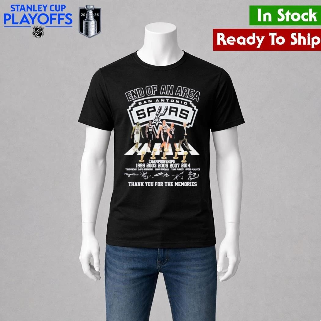 San Antonio Spurs End Of An Era 1999 2014 Championship Legend Signature Shirt
