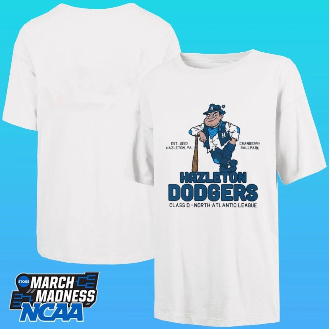 Hazleton Dodgers Baseball Class D North Atlantic League Est 1950 Hazleton Pa Cranberry Ballpark Shirt