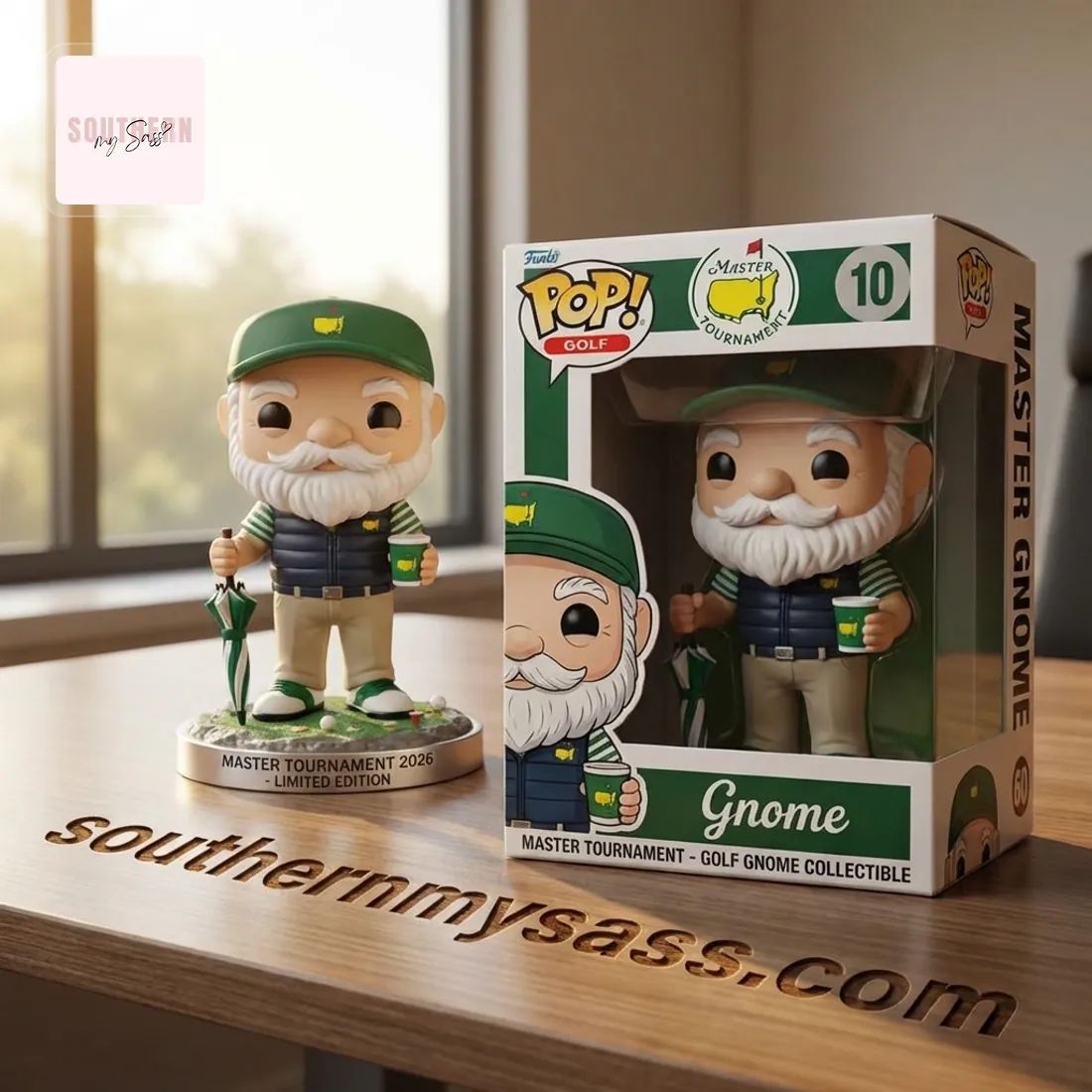 Masters Tournament 2026 Limited Edition Golf Gnome Funko Pop Figure Doll