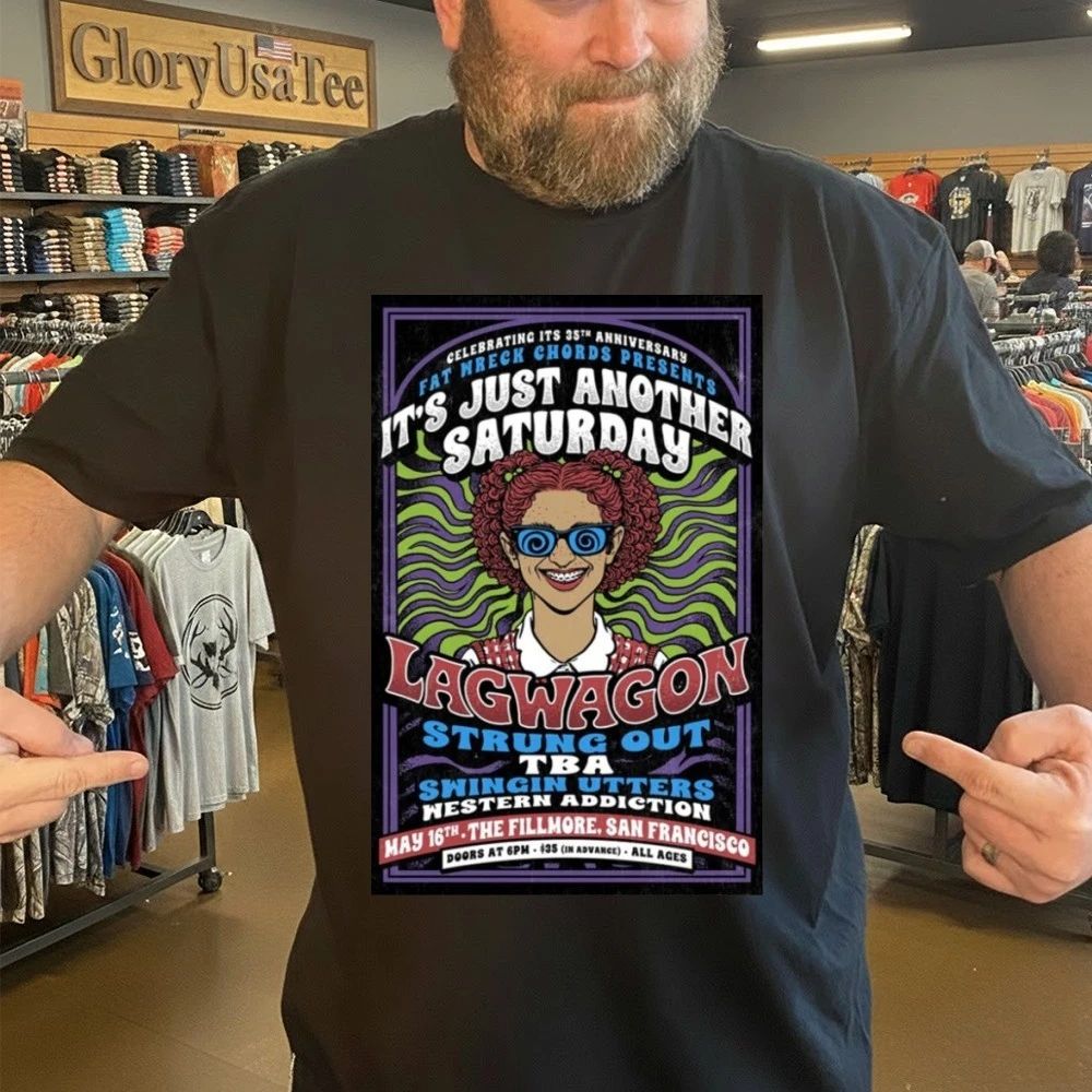 Lagwagon May 16 2026 The Fillmore, San Francisco Poster Shirt