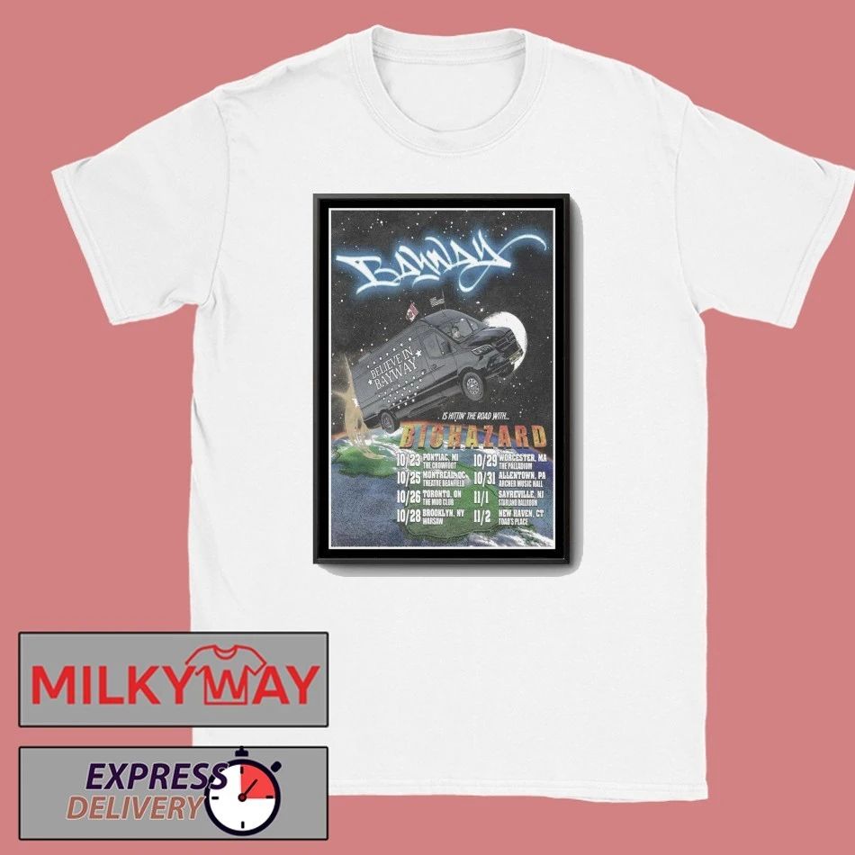 Bayway Biohazard New Tour 2025 Poster shirt
