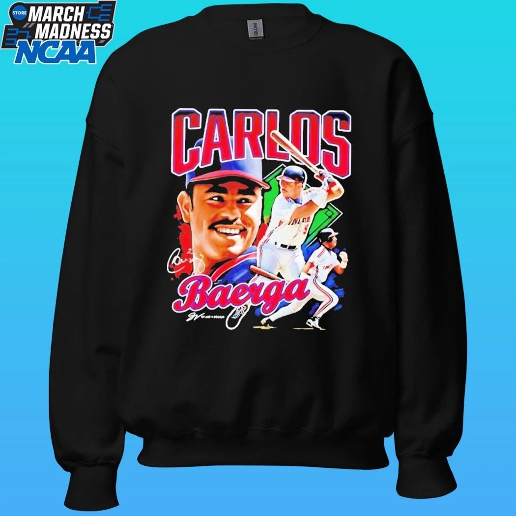 Carlos Baerga Cleveland Indians Baseball Player Collage Vintage Shirt