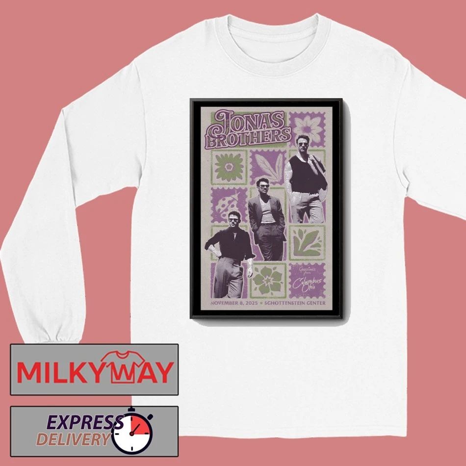 Jonas Brothers Nov 08 2025 Value City Arena, Columbus, OH Poster shirt