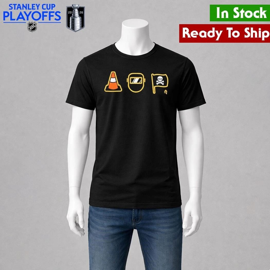 Pirates Traffic Cone 3 Icons Shirt