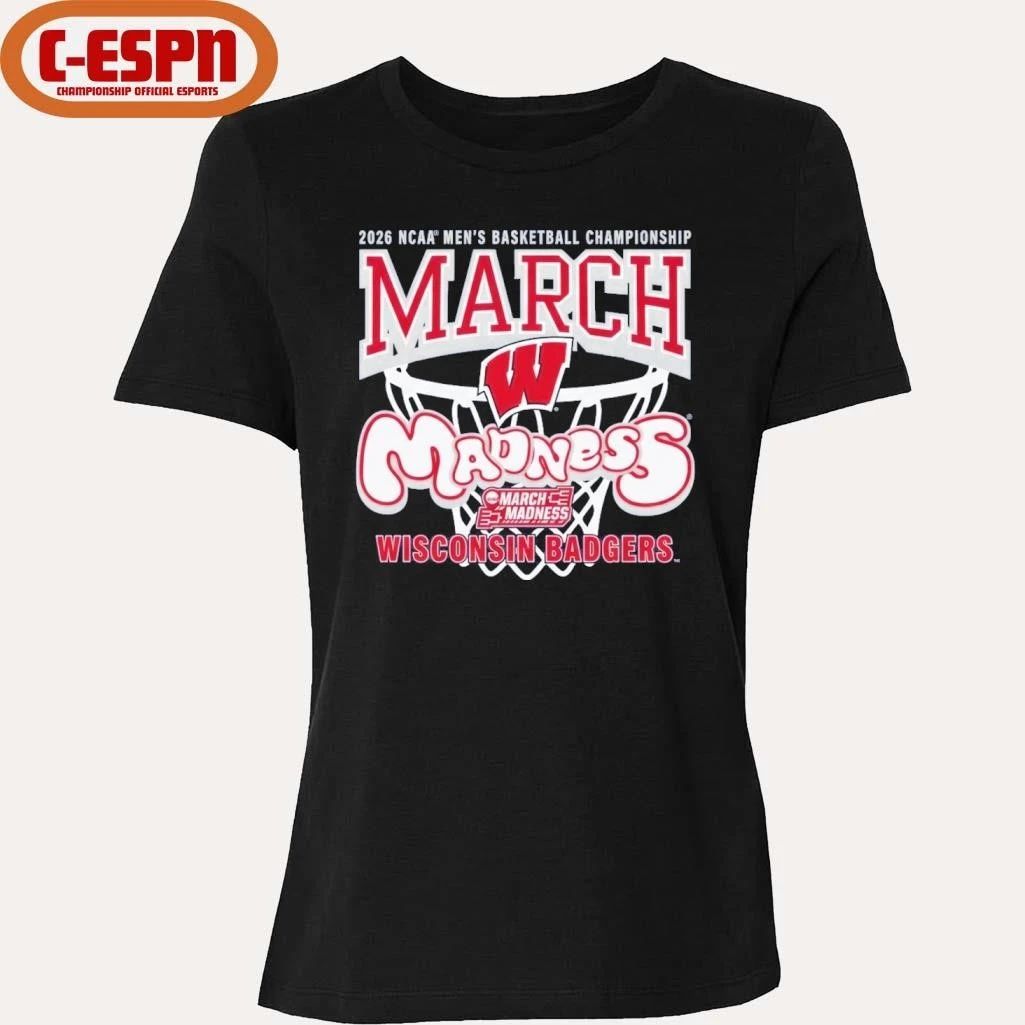 Wisconsin Badgers 2026 NCAA Men’s Basketball Championship March Madness Shirt