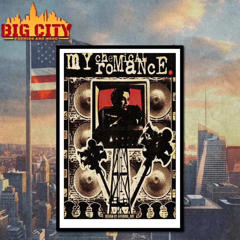 My Chemical Romance Vintage TV Broadcast Poster Shirt