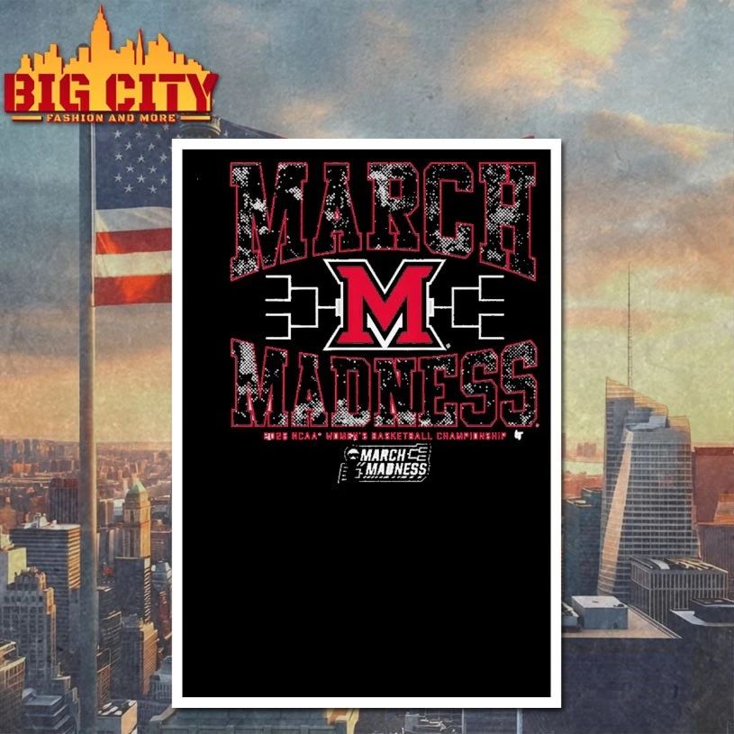 March Madness Miami (OH) RedHawks 2026 NCAA Women’s basketball championship T-shirt