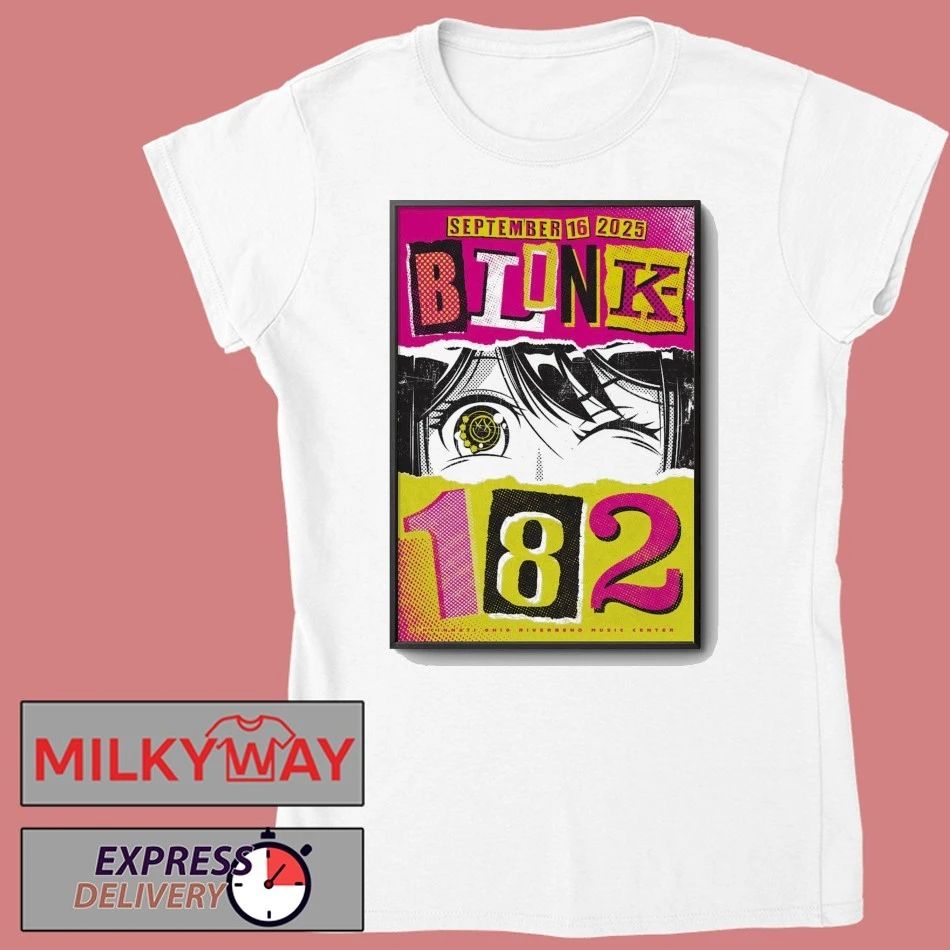 September 16 2025 Riverbend Music Center Blink 182 Poster shirt