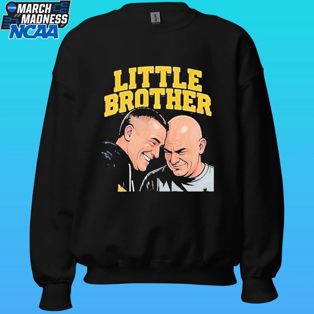 Michigan Wolverines Vs Uconn Huskies Dusty May And Dan Hurley Little Brother Shirt