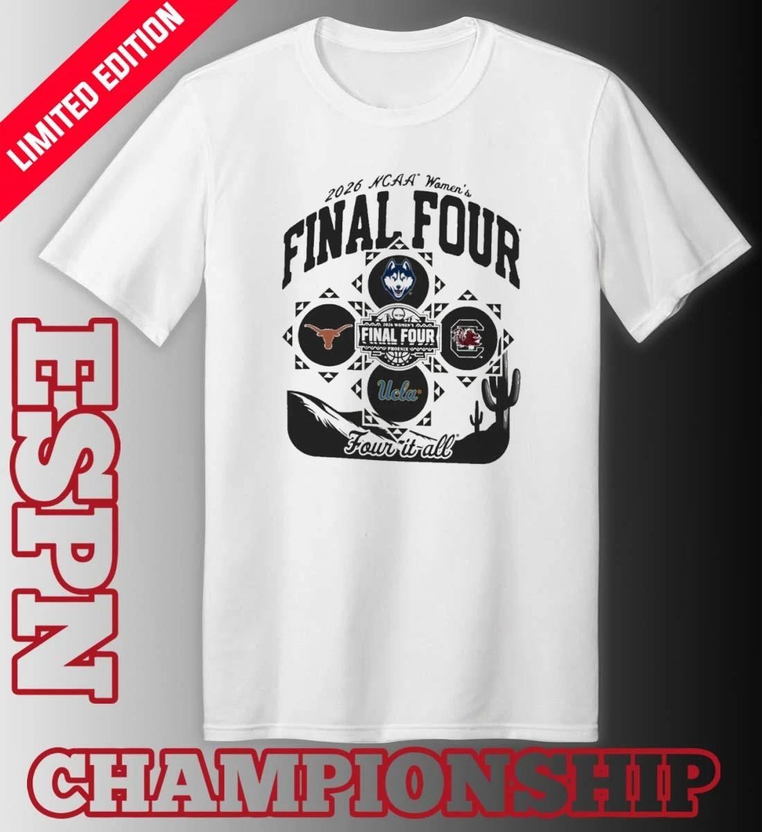 2026 NCAA Women’s Final Four Semifinal 4 Teams Shirt