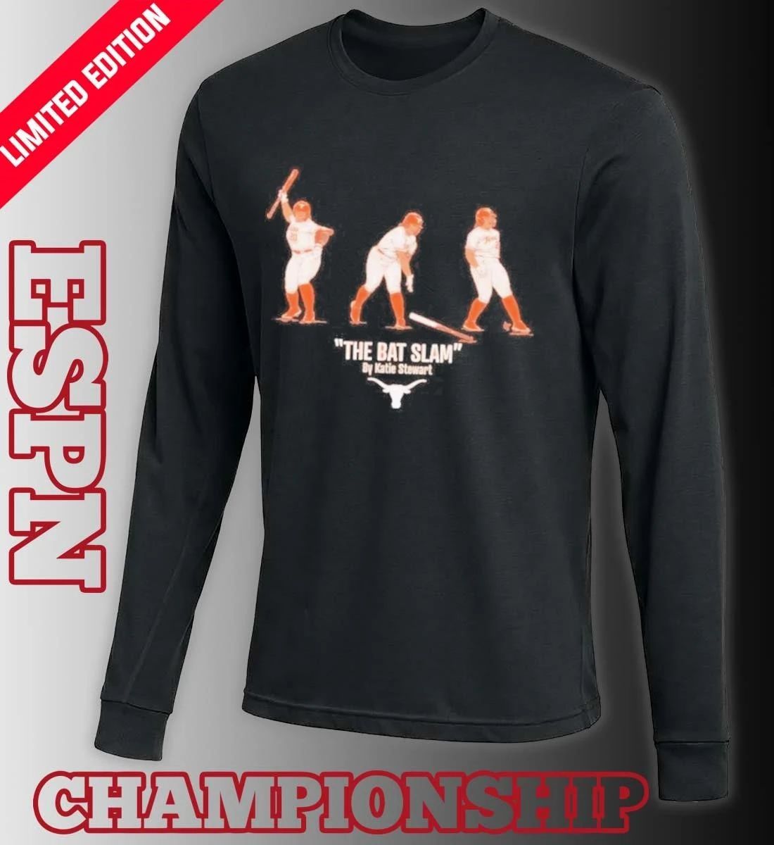 Texas Longhorns Softball Katie Stewart The Bat Slam Shirt