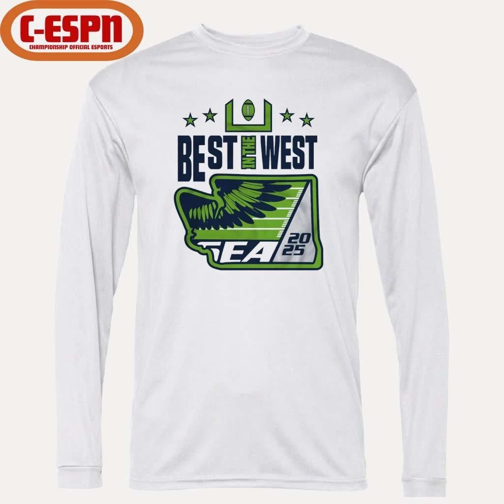 Best In the West 2025 Seattle Football T-Shirt