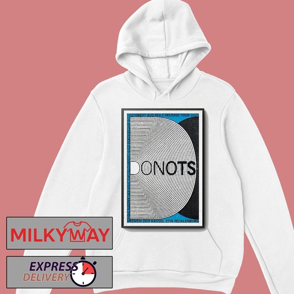 Donots Schwert Aus Holz Release Tour 2025 Poster shirt