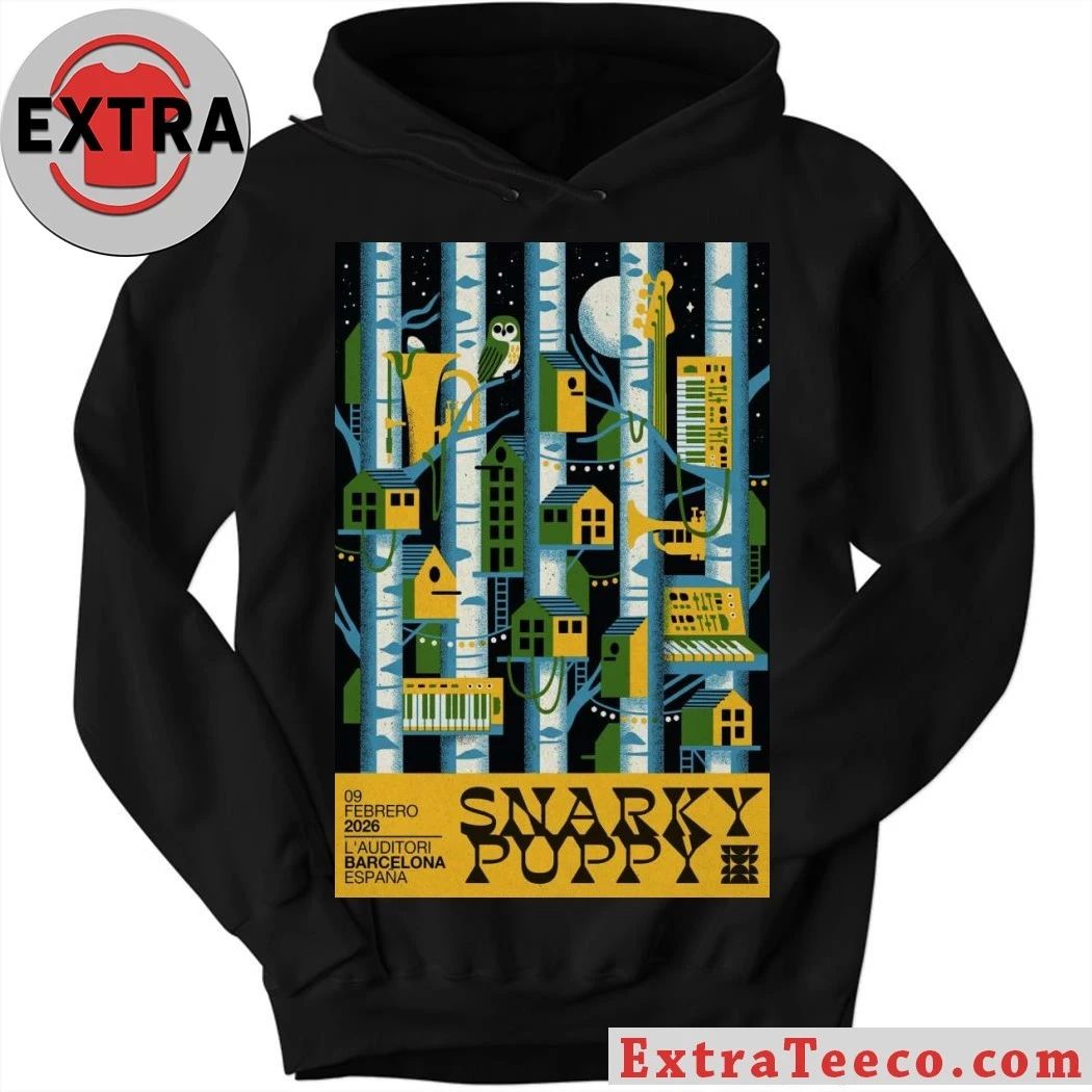 Poster Snarky Puppy At L’Auditori In Barcelona, Spain On Feb 9, 2026 T-Shirt