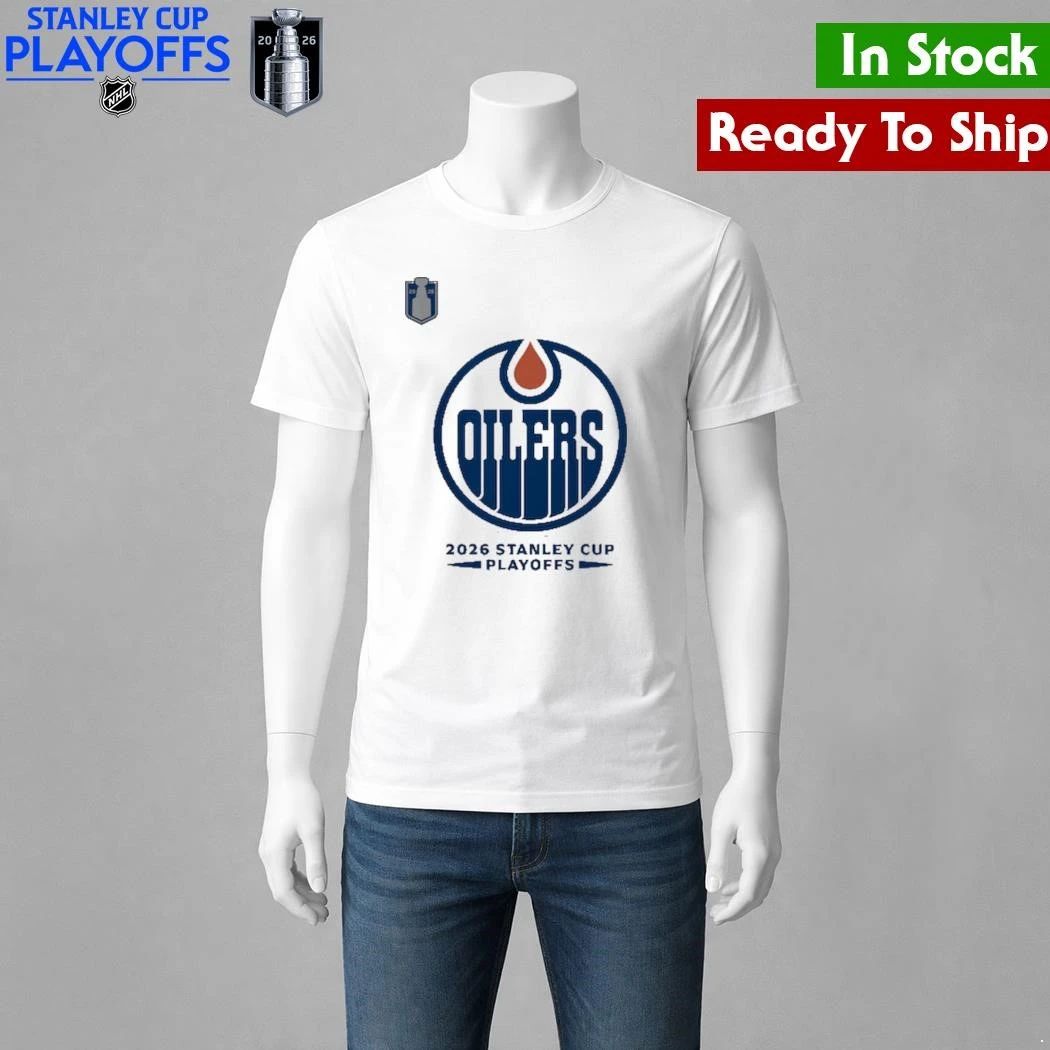 Edmonton Oilers 2026 Stanley Cup Playoffs Rink Performance Shirt