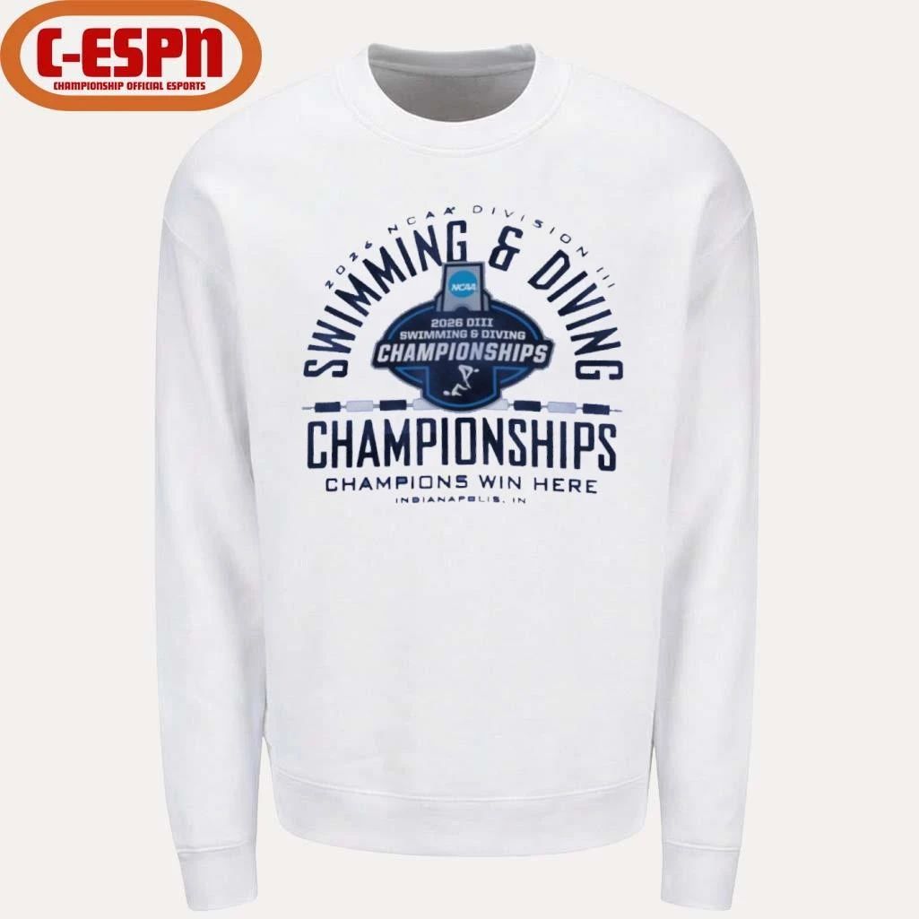 Indianapolis, IN 2026 NCAA DIII Swimming & Diving Championships T-Shirt