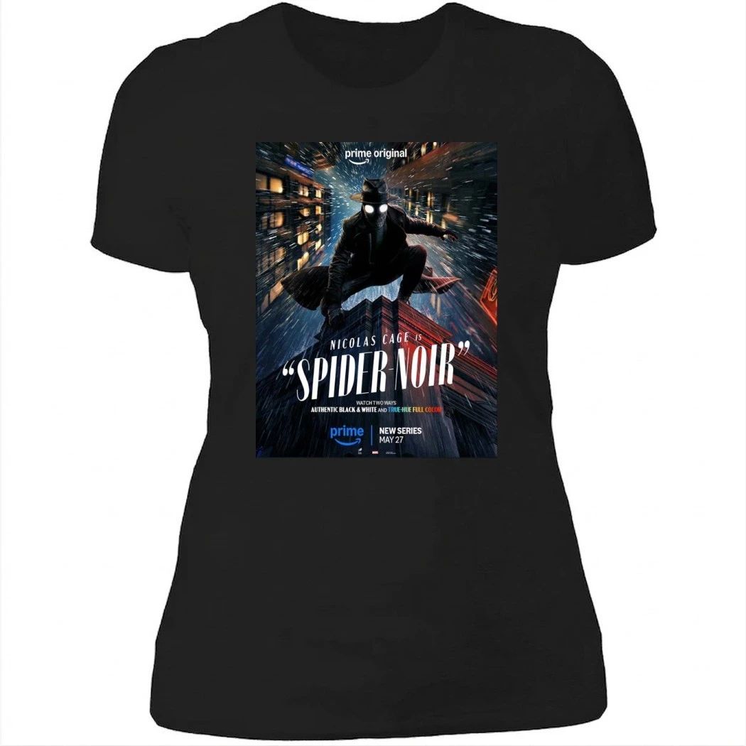Spider-Noir Starring Nicolas Cage New Series Poster True Hue Full Color Version Shirt