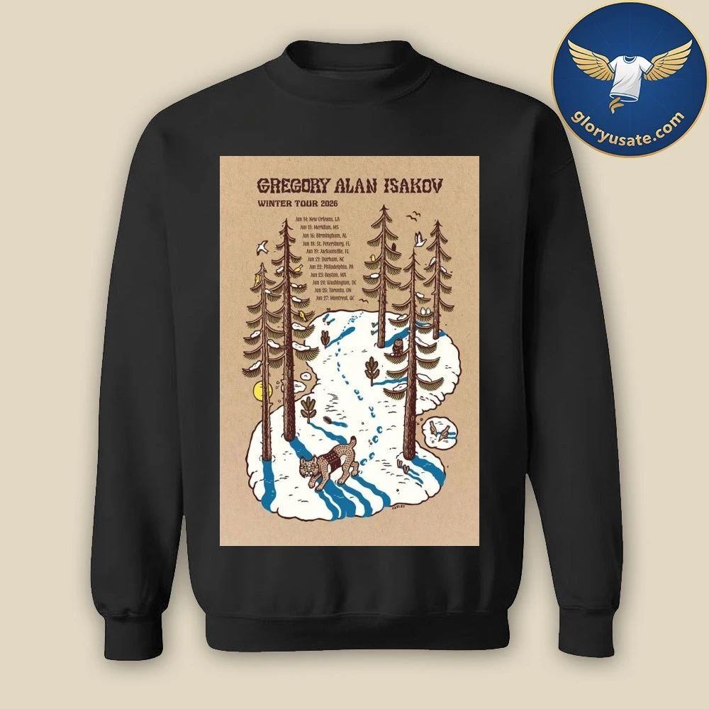 Gregory Alan Isakov Winter Tour 2026 Poster Shirt