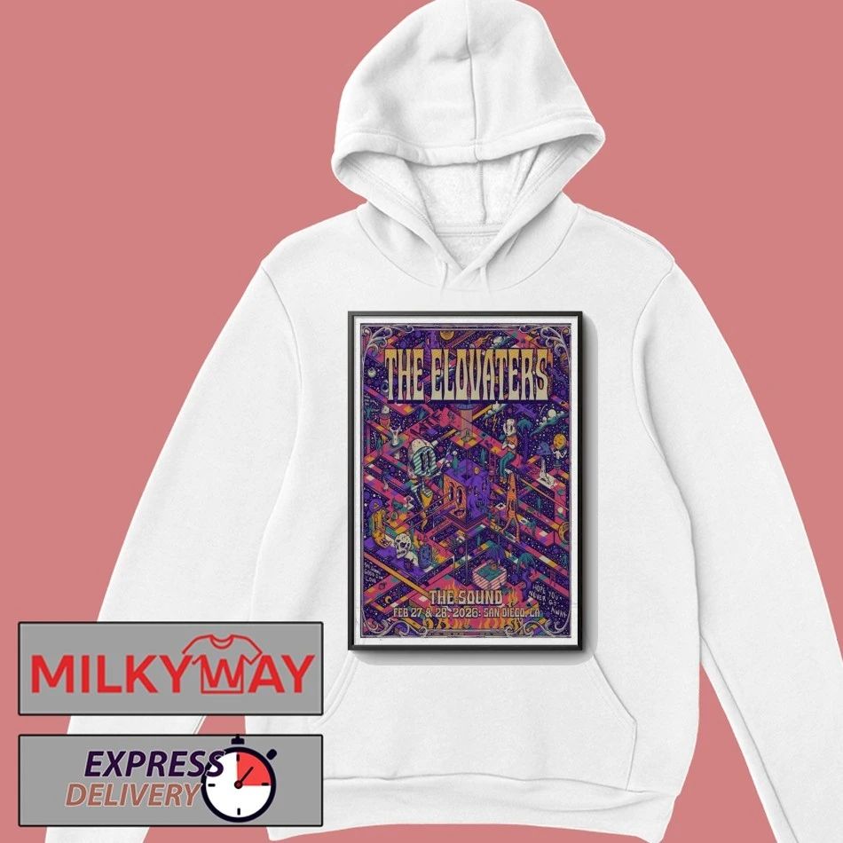Poster The Elovaters San Diego Feb 28 2026 shirt