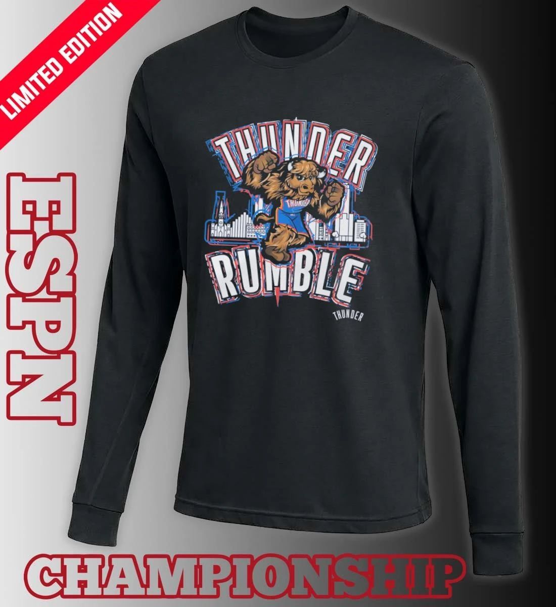 Oklahoma City Thunder Mascot City Elementized T-Shirt