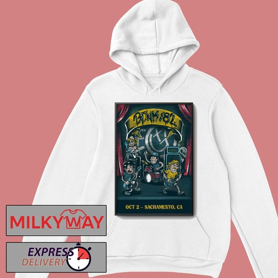 Blink 182 Oct 2 2025 Aftershock Festival Show Poster shirt