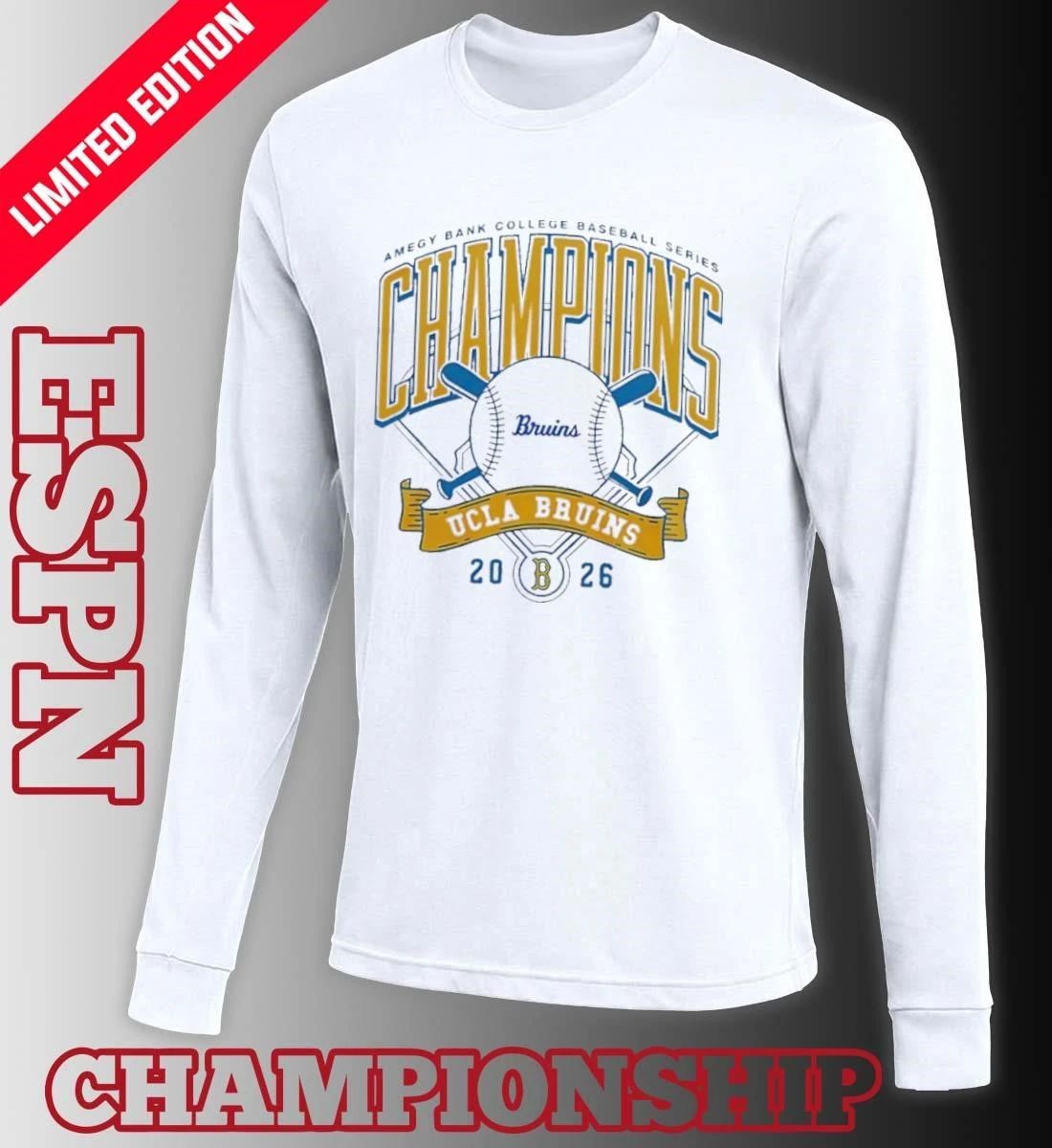 UCLA Bruins x Amegy Bank College Baseball Series Champions shirt