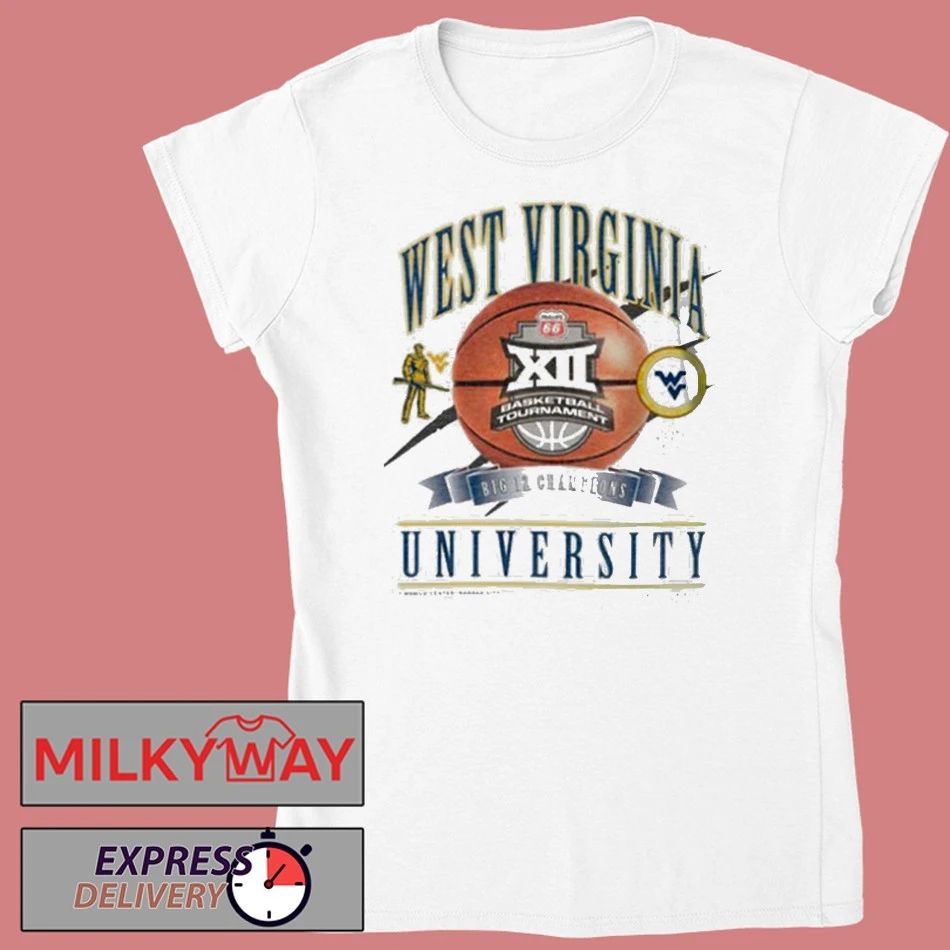 West Virginia Mountaineers Women’s Basketball 2026 Big 12 Tournament Champions Unisex T Shirt
