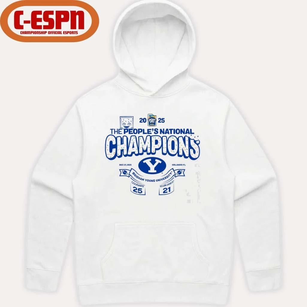 The People’s National Champions Pop-tarts Bowl BYU Cougars Score Shirt