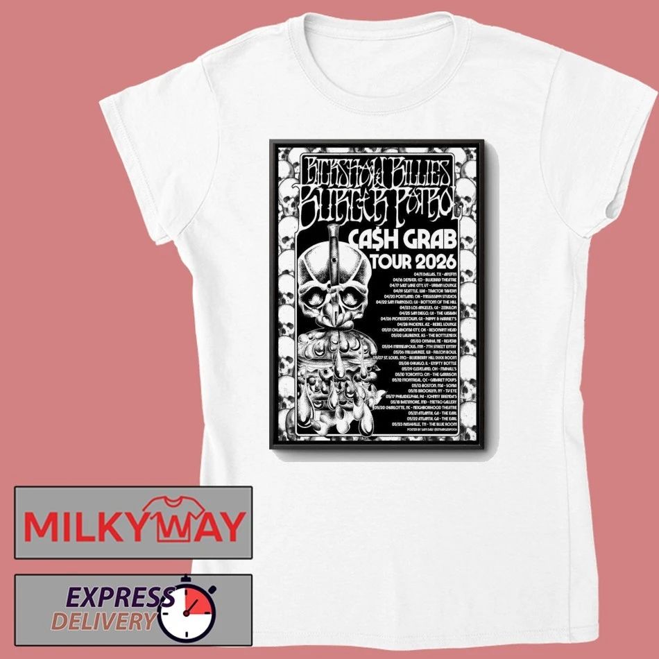 Rickshaw Billies Burger Patrol Cash Grab Tour 2026 Poster shirt
