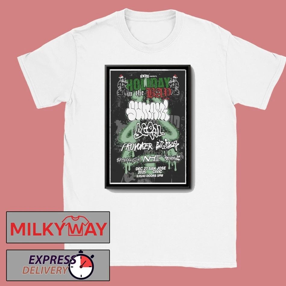 Scowl & Sunami Dec 27 2025 San Jose Civic San Jose CA Poster shirt