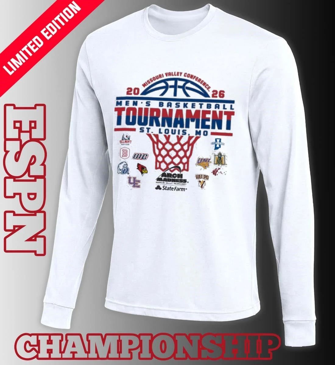 St Louis, MO 2026 MVC Men’s Basketball Championship T-Shirt