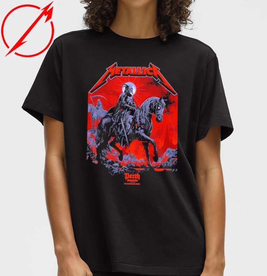 Metallica World Tour M72 Perth Pop Up Shop At Optus Stadium On Saturday November 1st 2025 T-Shirt