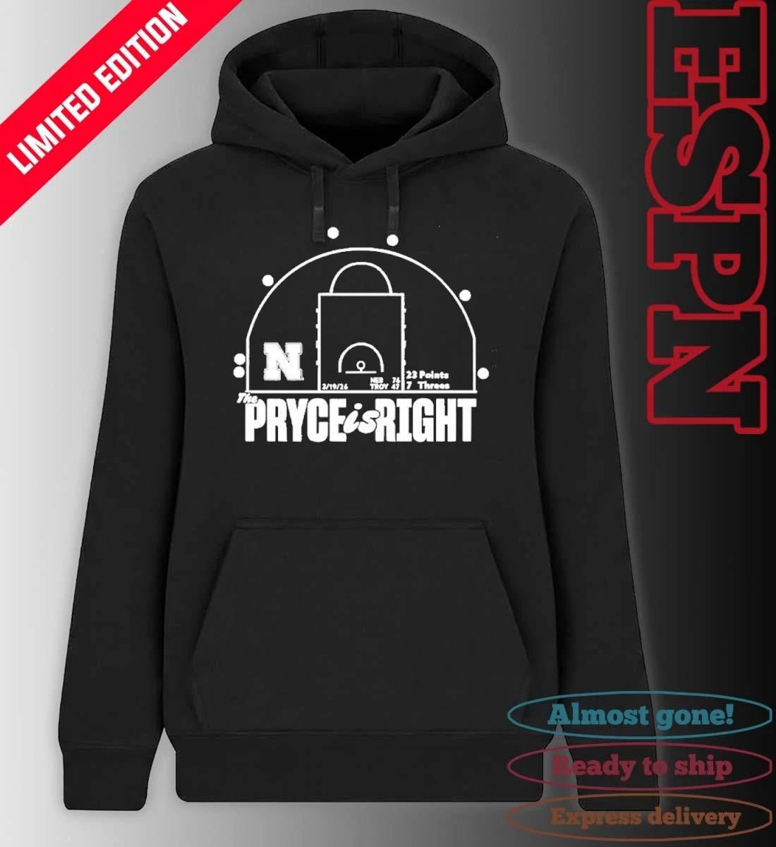 Nebraska Huskers Basketball Pryce Sandfort Is Right Red Shot Chart Shirt