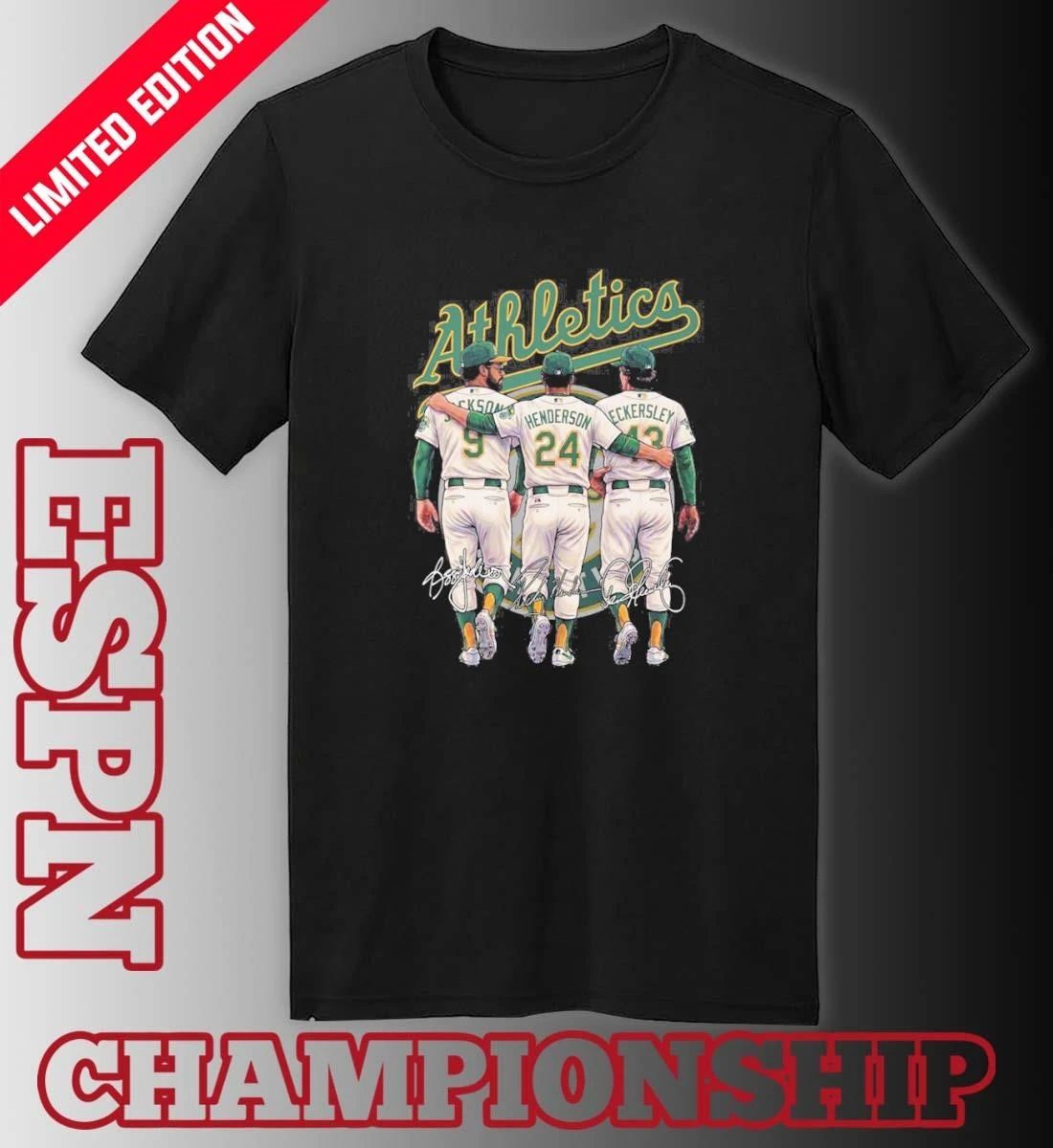 Oakland Athletics Reggie Jackson, Rickey Henderson And Dennis Eckersley Shirt