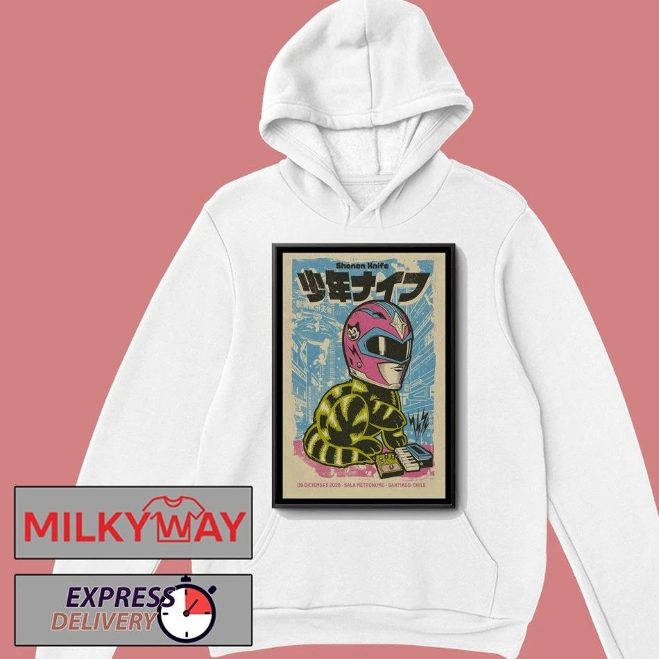 Shonen Knife Dec 9 2025 Poster Santiago, Chile shirt