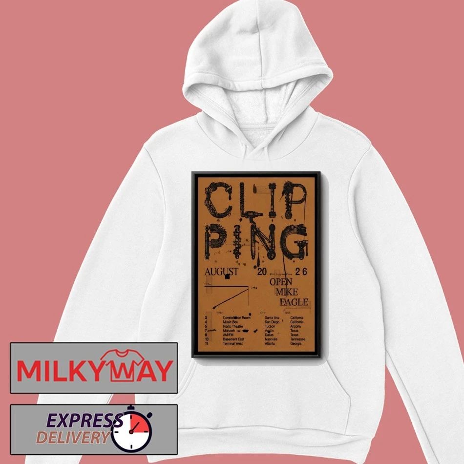 Clipping Poster August 2026 Shows shirt
