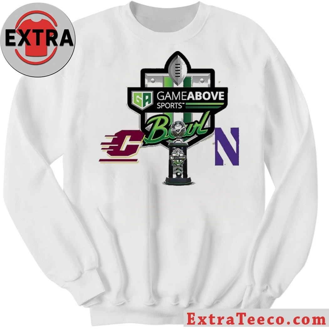 GameAbove Sports Bowl Central Michigan Chippewas Vs Northwestern Wildcats Bowl Season College Football 2025 2026 Logo Shirt