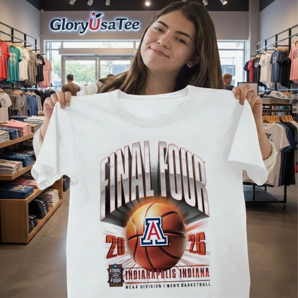 Arizona Wildcats 2026 Division Men’s Basketball Tournament March Madness Final Four T-Shirt