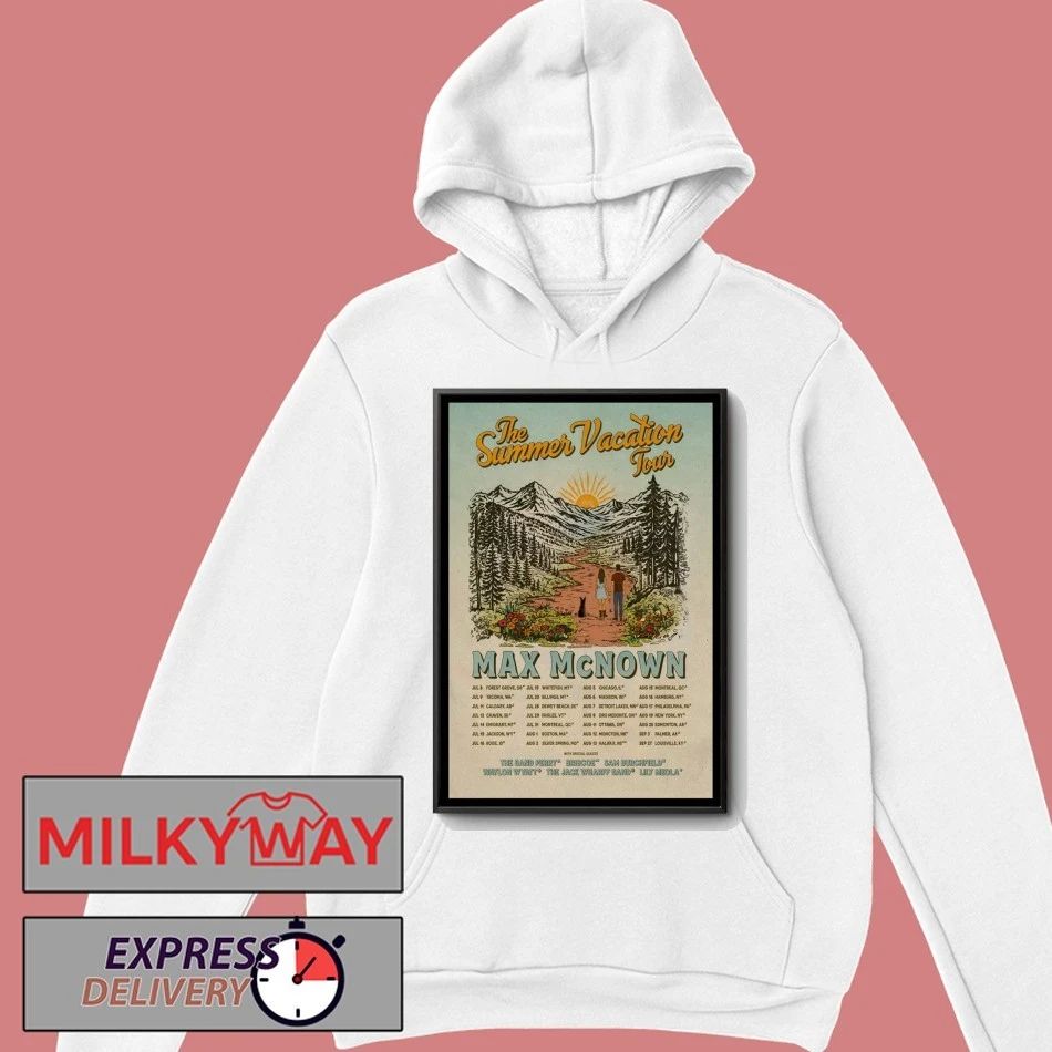 Max McNown The Summer Vacation 2026 Tour Poster shirt