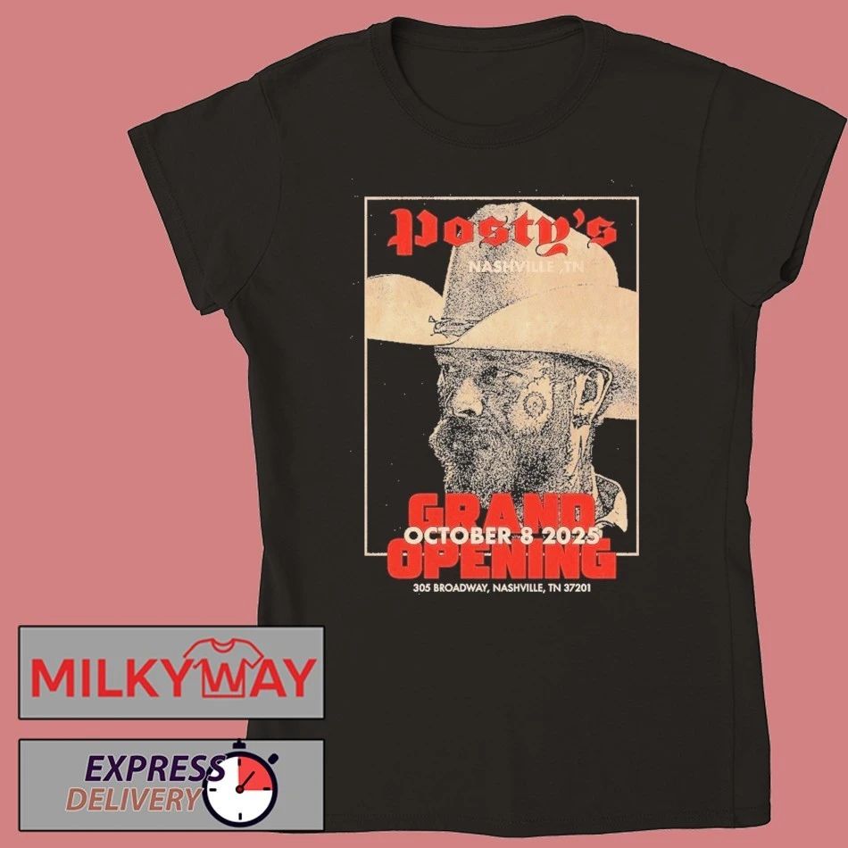 10.08.2025 Nashville, Tennessee Post Malone Posty’s Bar Poster shirt