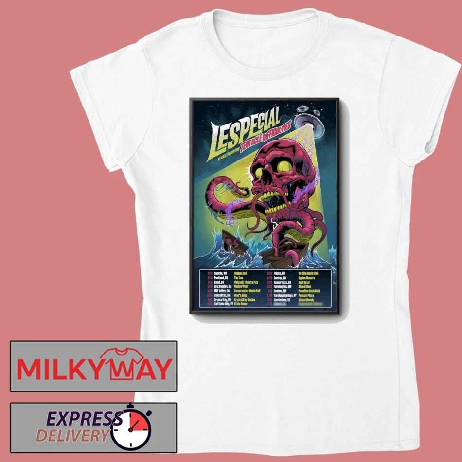 Lespecial Tour Tentacle Difficulties 2026 Poster shirt