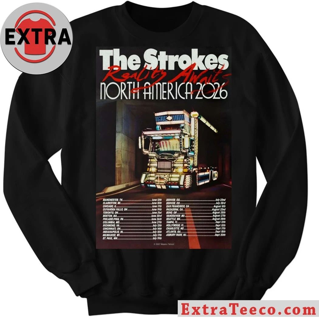The Strokes North America 2026 Tour Poster Shirt