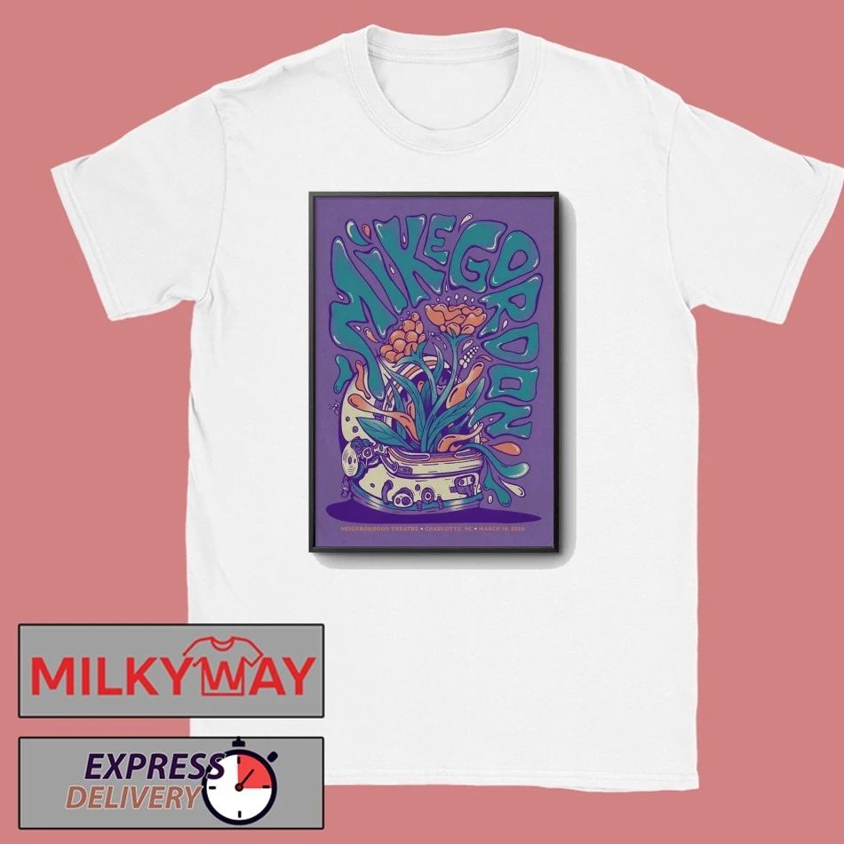 Mike Gordan Tour Charlotte NC On Mar 19 2026 Poster shirt