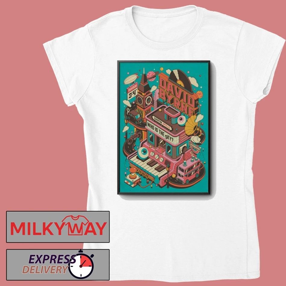 David Byrne Mar 3-4 2026 In London UK Poster shirt
