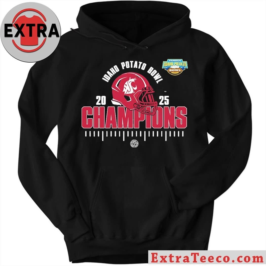 Original Washington State Cougars 2025 NCAA Football Famous Idaho Potato Bowl Champions Logo Shirt