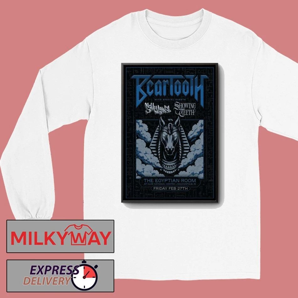 Poster Beartooth Feb 27 2026 The Egyptian Room Indianapolis, IN shirt