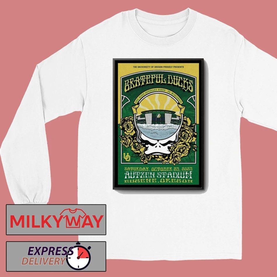 Grateful Ducks Autzen Stadium, Eugene, OR Concert Oct 25 2025 Poster shirt