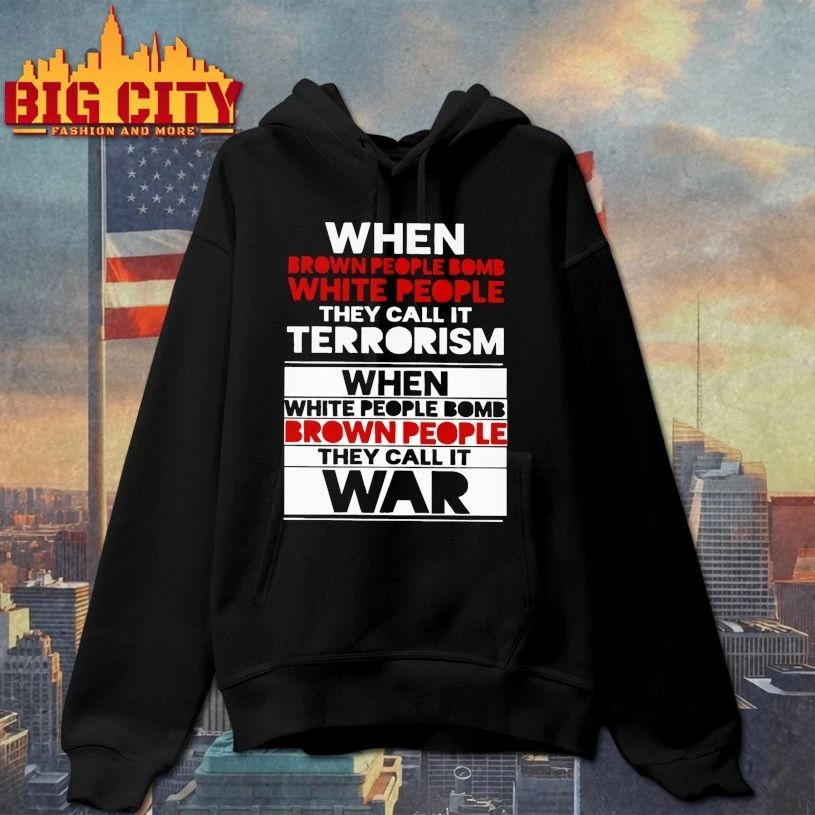 When brown people bomb white people T-shirt