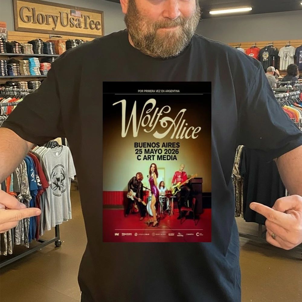 Wolf Alice May 25 2026 Tour Argentina Poster Shirt